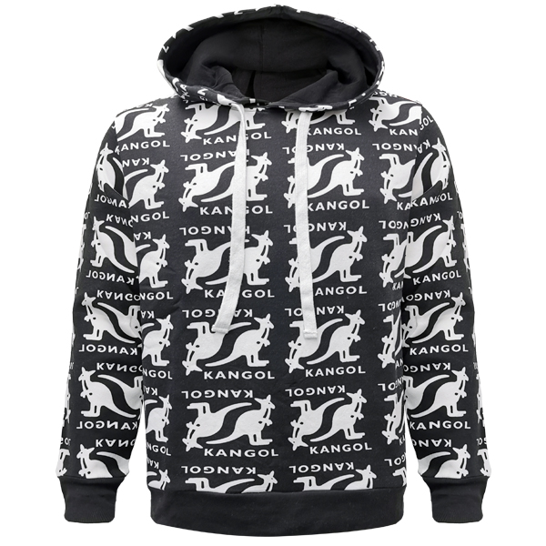 Black Hoodie Kangol for Men's