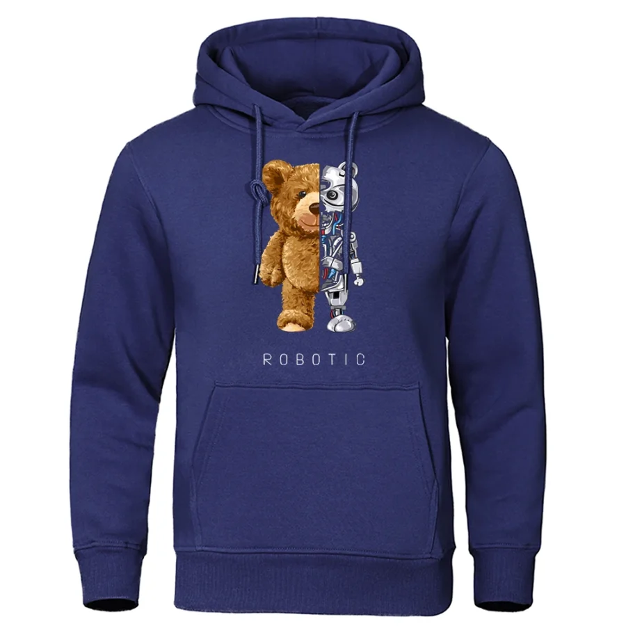 Robotic Teddy Bear Oversized Hoodies 2