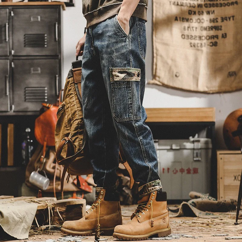 Spring Autumn Vintage Workwear Cargo 1