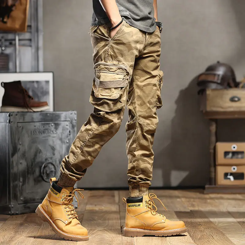 Angle-Banded Fashion Military Streetwear Pants 1