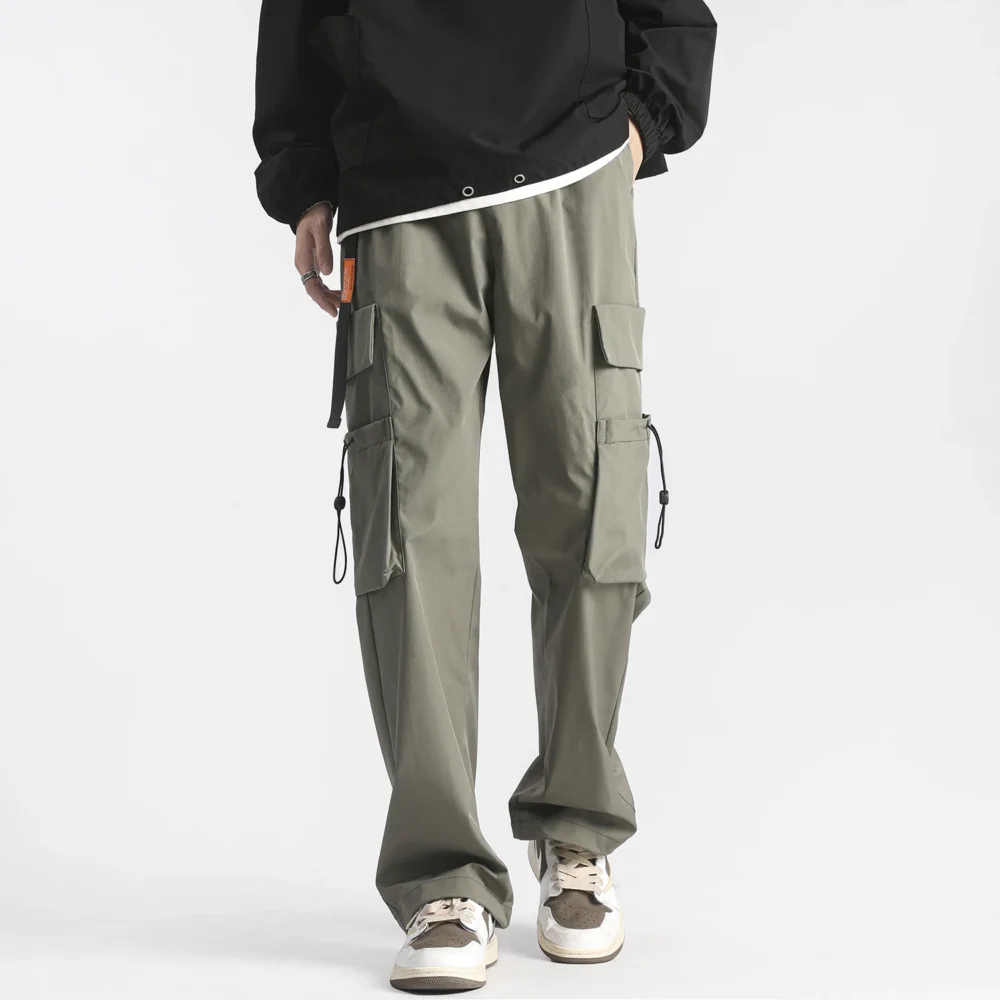 Hip Hop Ribbons Streetwear Cargo Pants 2