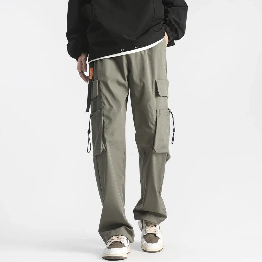 Hip Hop Ribbons Streetwear Cargo Pants 2
