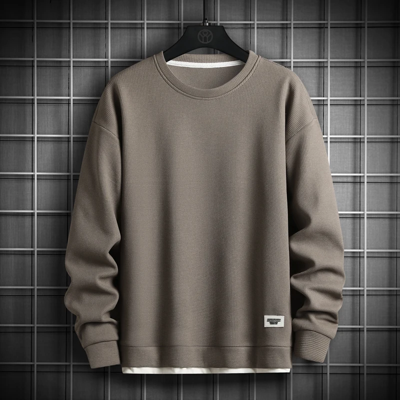 Long Sleeve Solid Color Sweatshirts for Men 2